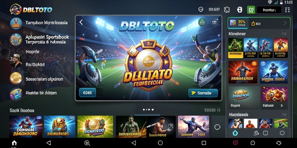 Tampilan gameplay taruhan olahraga pada DBLTOTO yang menarik.