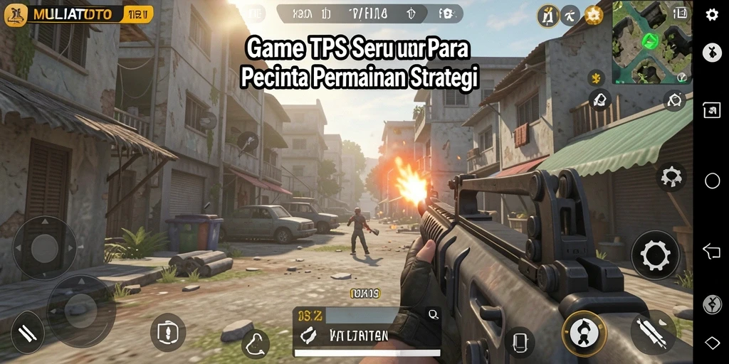 Screenshot menampilkan gameplay seru dalam game TPS.