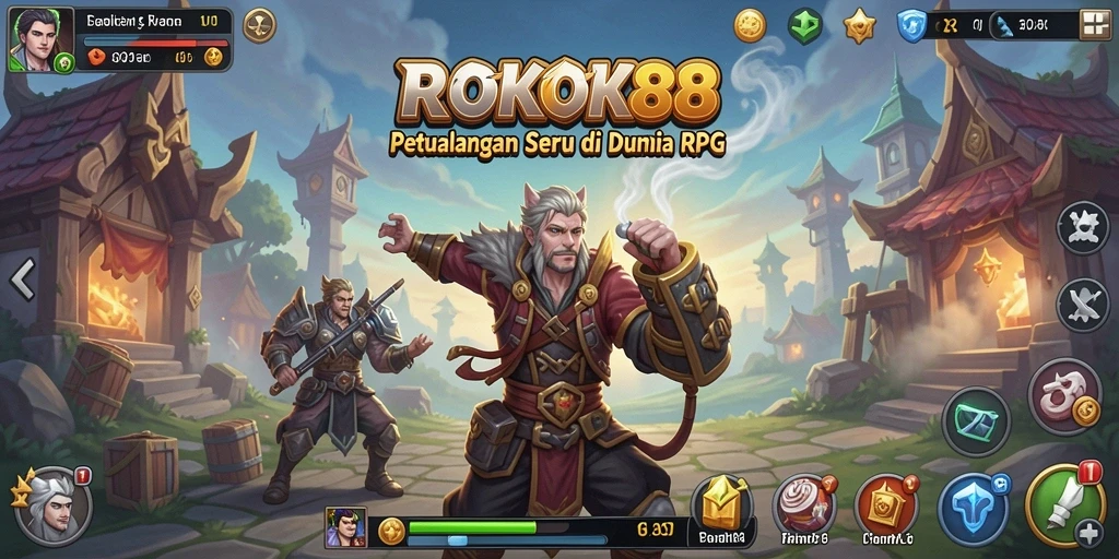 Tampilan menarik gameplay ROKOK88 di dunia RPG.