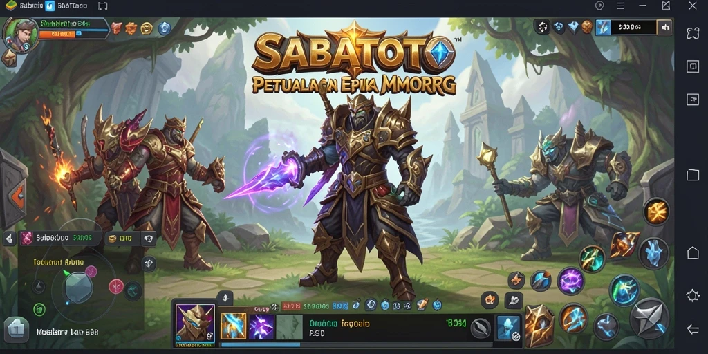 Gameplay menawan di dunia MMORPG SABATOTO yang penuh petualangan.