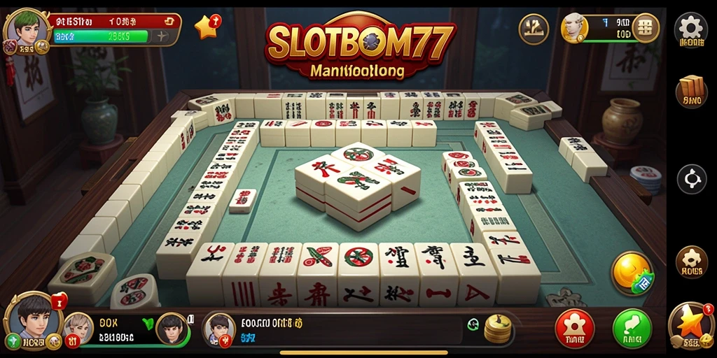 Tampilan gameplay Mahjong yang seru dan mengasyikkan.