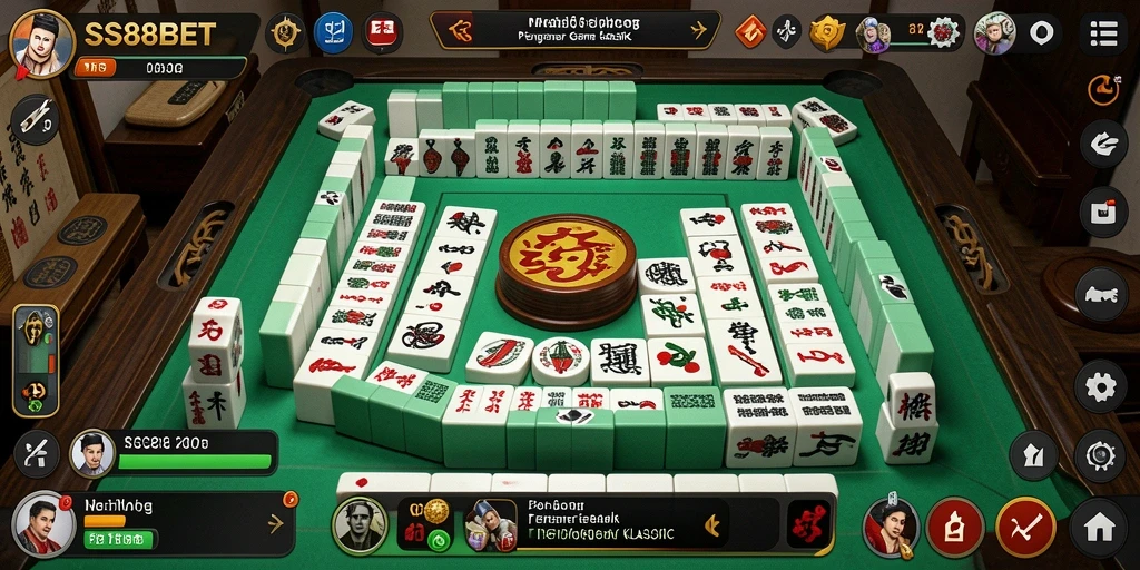 Tampilan menarik gameplay Mahjong di SS88BET yang penuh warna.