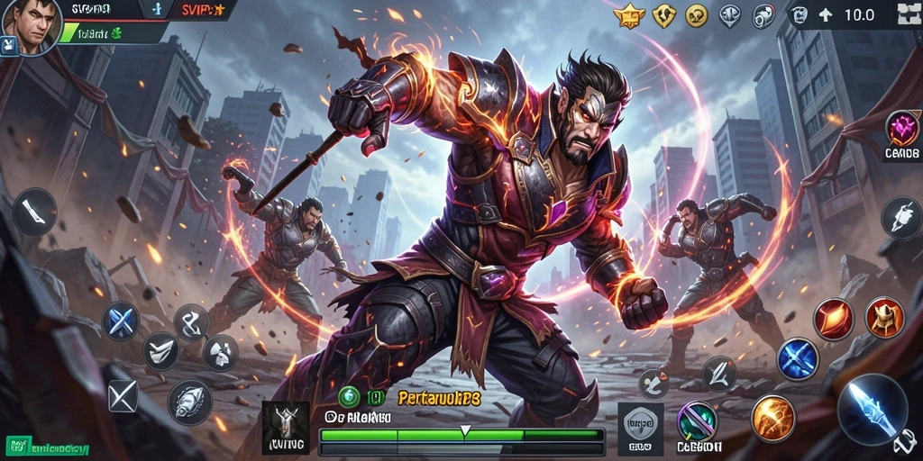 Tangkapan layar gameplay SVIP8 menampilkan pertarungan seru dengan grafis yang menakjubkan.