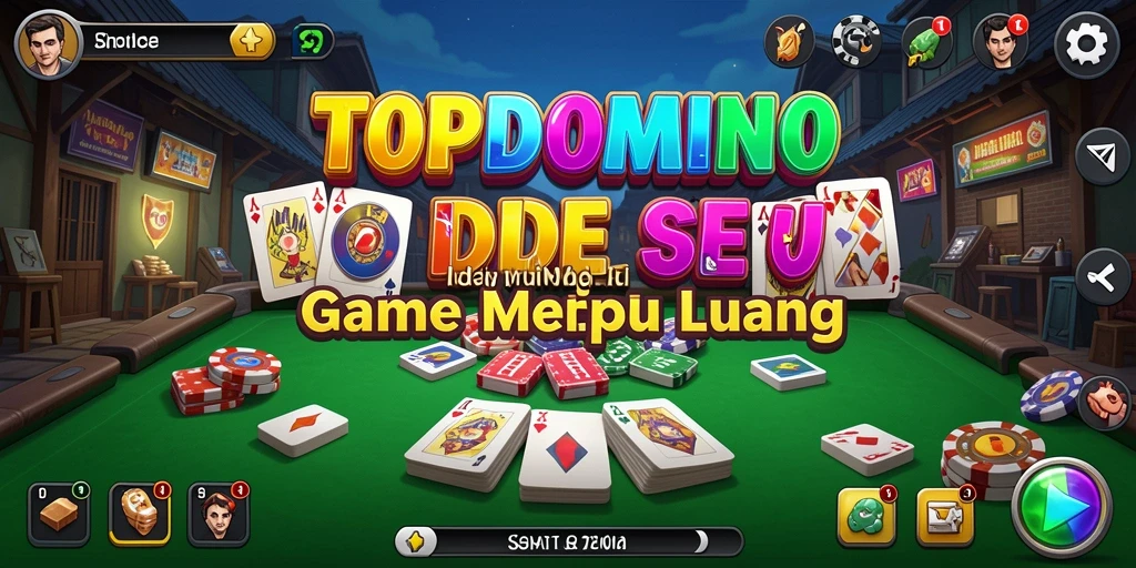 Screenshot gameplay TOPDOMINO menunjukkan keseruan dan strategi dalam permainan Idle.