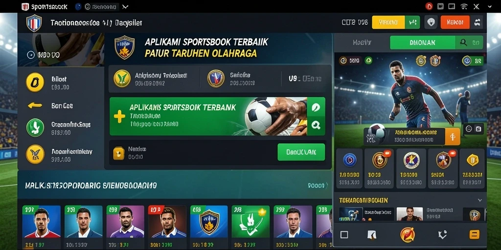 Tampilan aplikasi V98 saat pengguna melakukan taruhan olahraga.